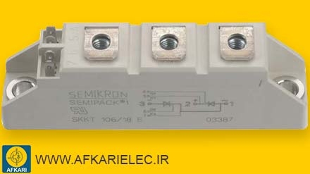 دوبل تریستور - SKKT106/18E - SEMIKRON
